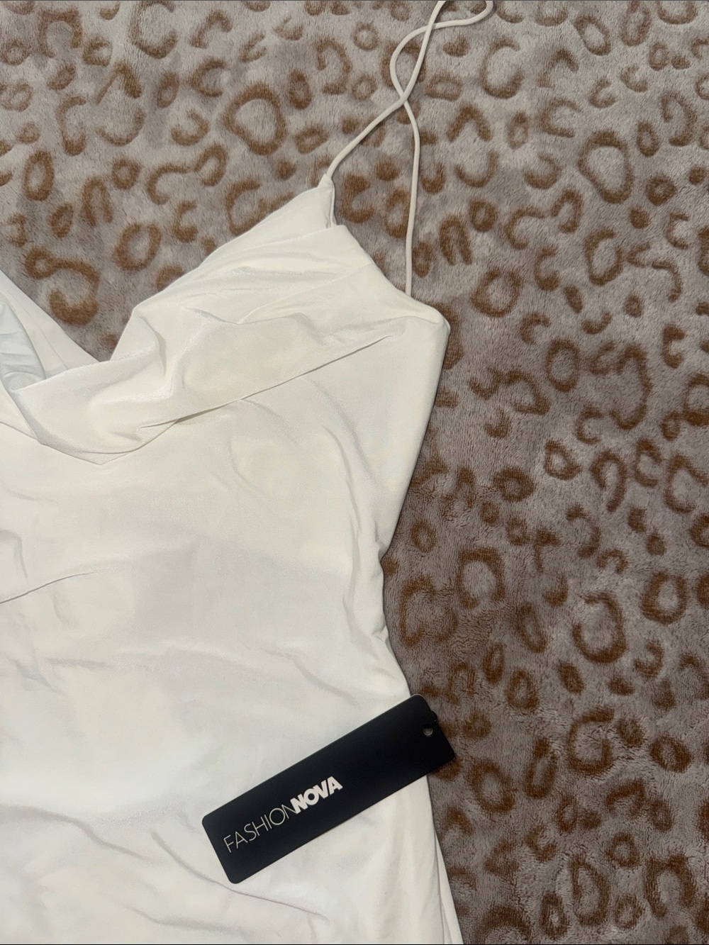 White Backless Mini Dress